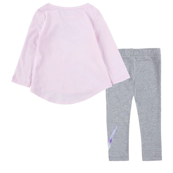 Nike® Baby Girls Long Sleeve Graphic Top and Leggings Set - Picture 2 of 3